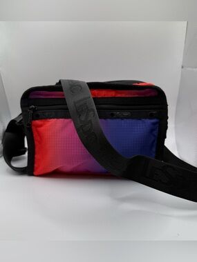 LeSportsac multicolored ombre nylon crossbody bag